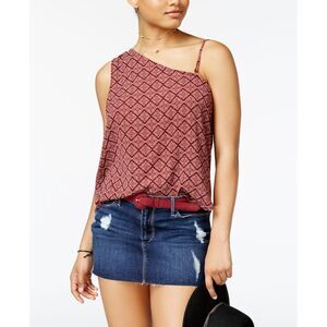 7 Sisters Juniors Printed One Shoulder Top